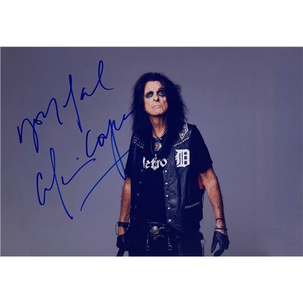 Autograph Signed  Alice Cooper Photo