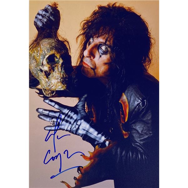 Autograph Signed  Alice Cooper Photo