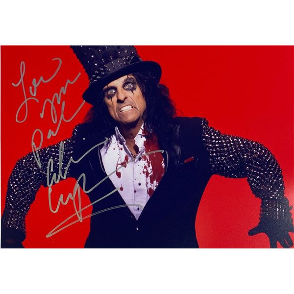 Autograph Signed  Alice Cooper Photo