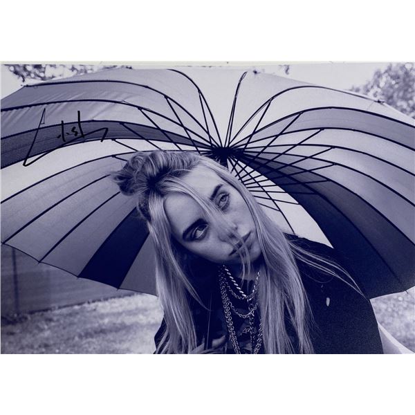 Autograph Signed  Billie Eilish Photo