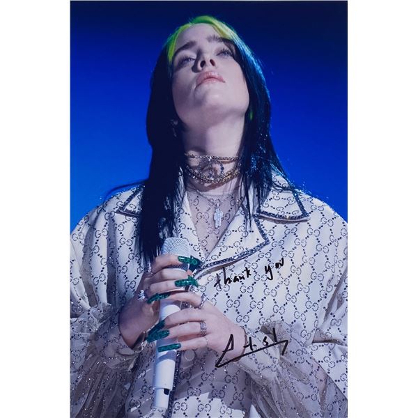 Autograph Signed  Billie Eilish Photo
