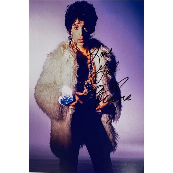 Autograph Signed  Prince Photo