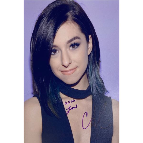 Autograph Signed  Christina Grimmie Photo