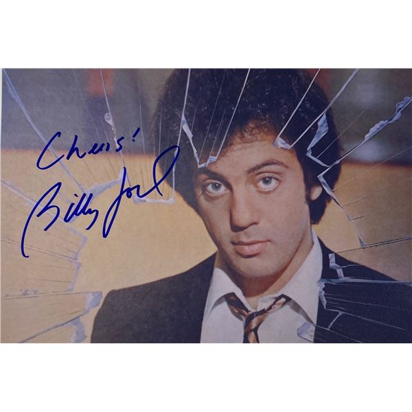 Autograph Signed  Billy Joel Photo