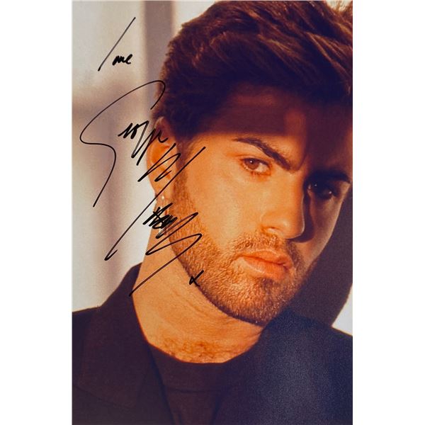 Autograph Signed  George Michael Photo