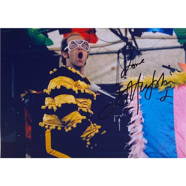 Autograph Signed  Elton John Photo