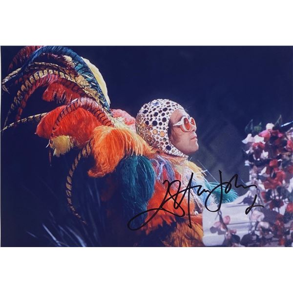 Autograph Signed  Elton John Photo