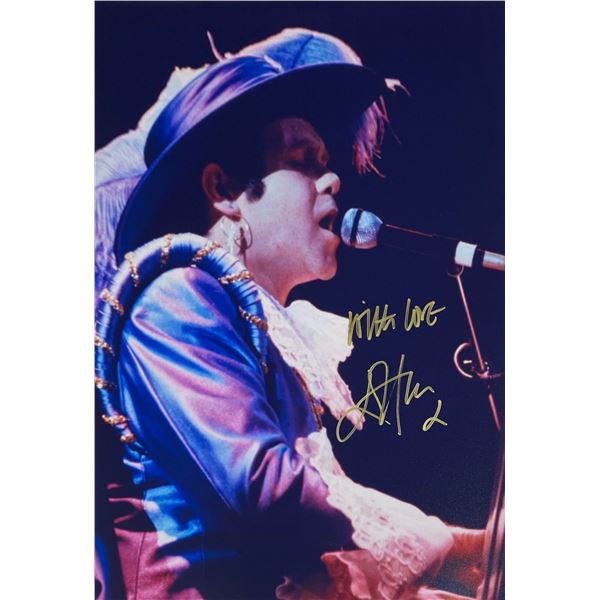 Autograph Signed  Elton John Photo
