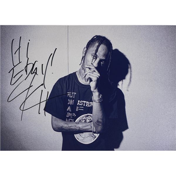 Autograph Signed  Travis Scott Photo