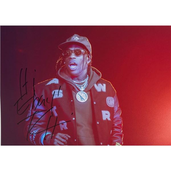 Autograph Signed  Travis Scott Photo