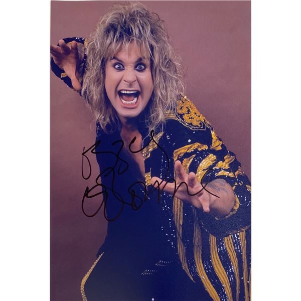 Autograph Signed  Ozzy Osbourne Photo