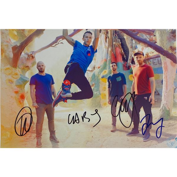 Autograph Signed  Coldplay Photo