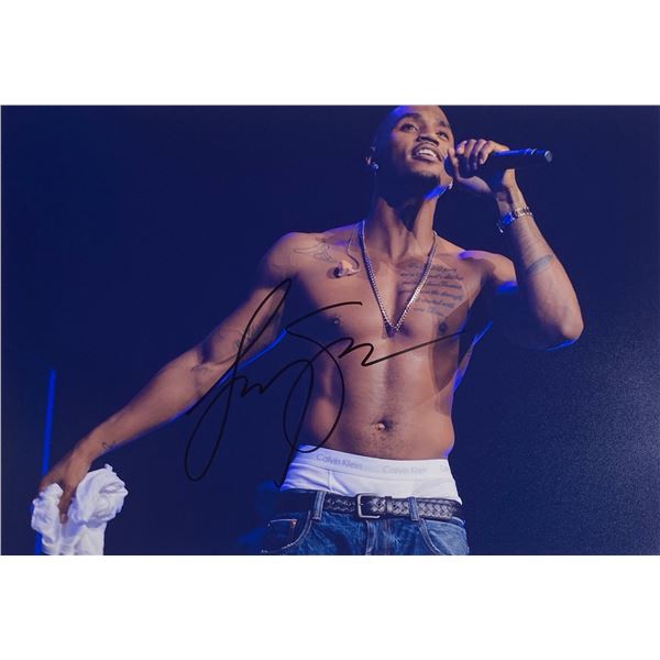 Autograph Signed  Trey Songz Photo