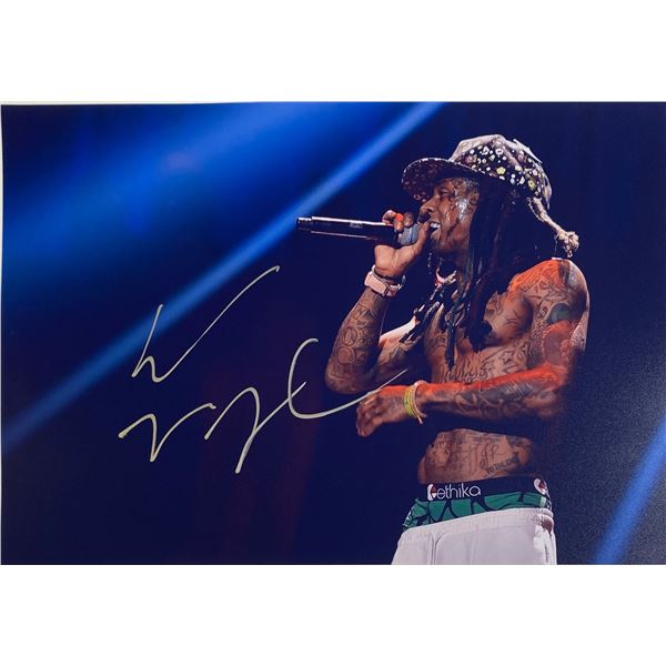 Autograph Signed  Lil Wayne Photo