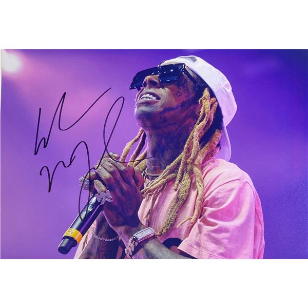 Autograph Signed  Lil Wayne Photo