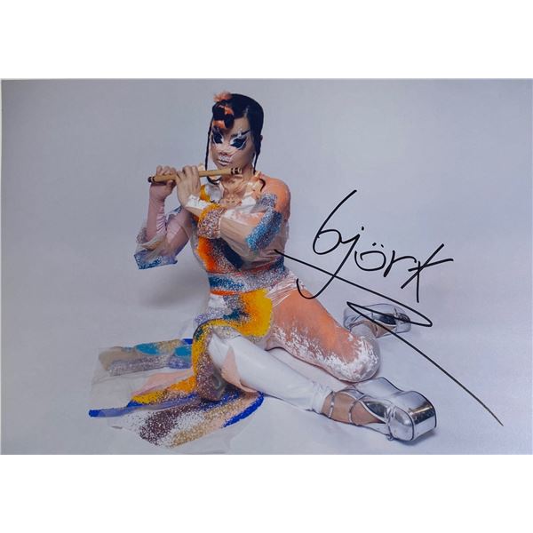 Autograph Signed  Björk Photo