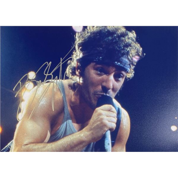 Autograph Signed  Bruce Springsteen Photo