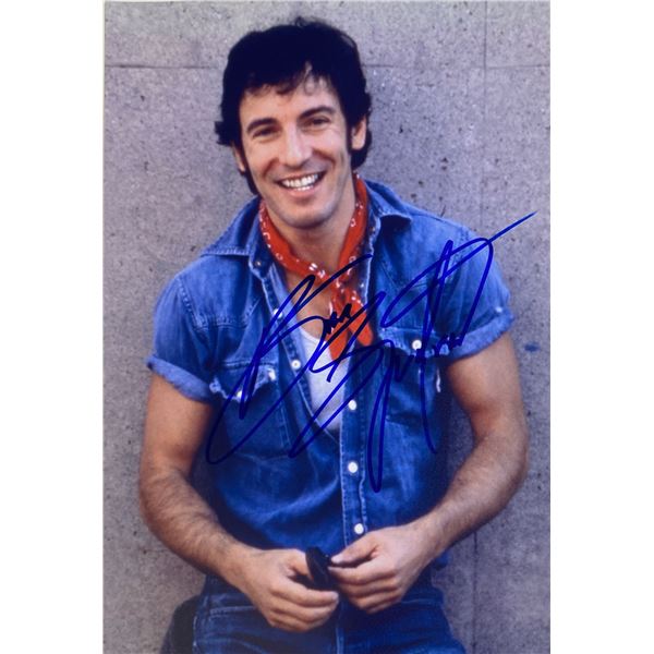 Autograph Signed  Bruce Springsteen Photo