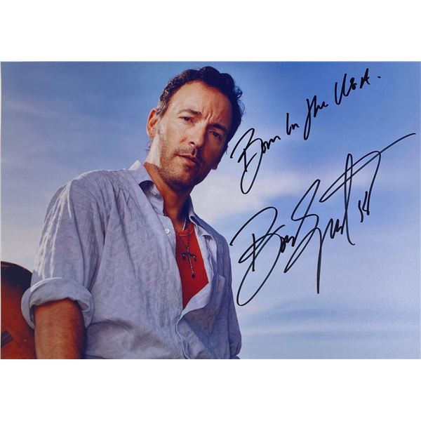Autograph Signed  Bruce Springsteen Photo