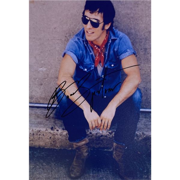 Autograph Signed  Bruce Springsteen Photo
