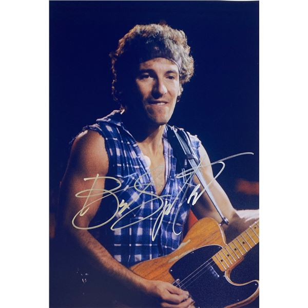 Autograph Signed  Bruce Springsteen Photo