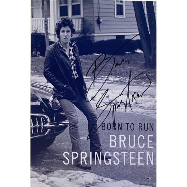 Autograph Signed  Bruce Springsteen Photo