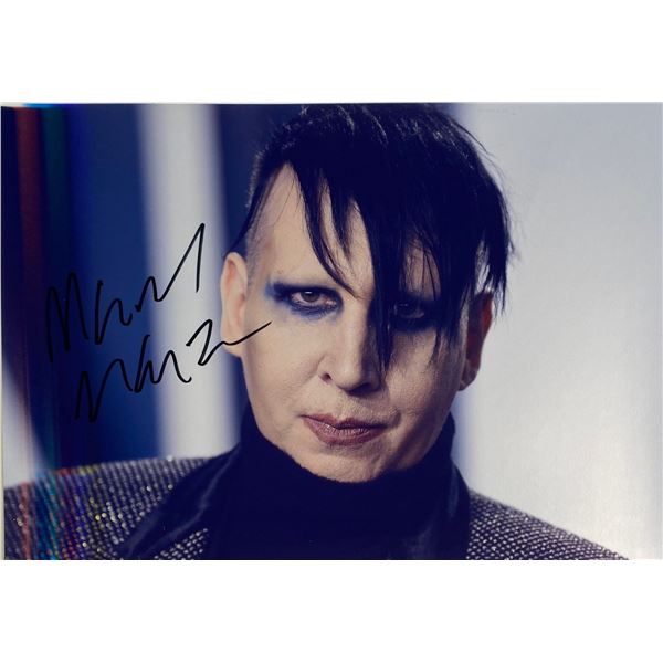 Autograph Signed  Marilyn Manson Photo