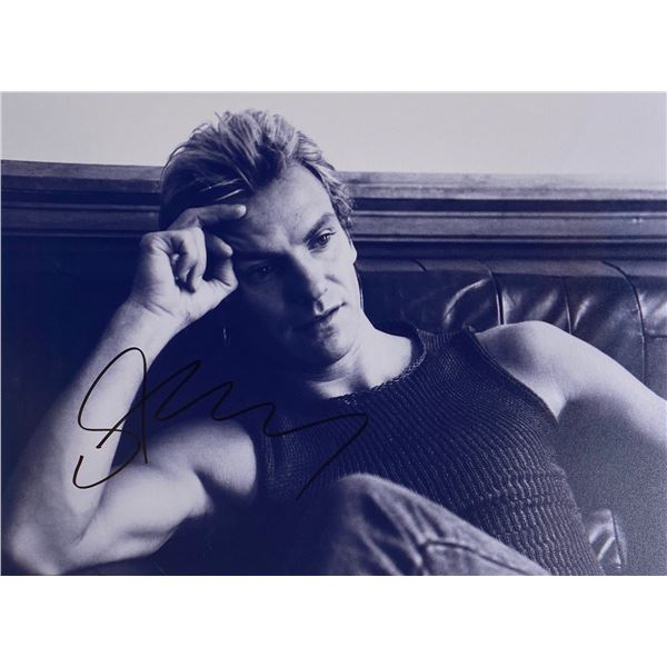 Autograph Signed  Sting Photo