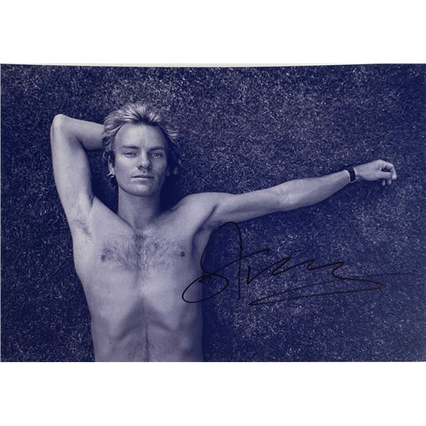Autograph Signed  Sting Photo