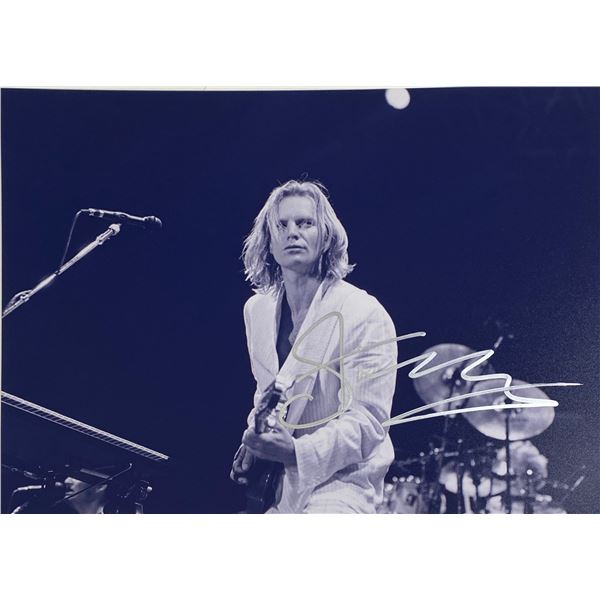 Autograph Signed  Sting Photo