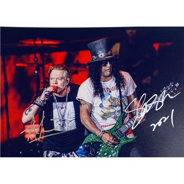 Autograph Signed  Guns N Roses Photo