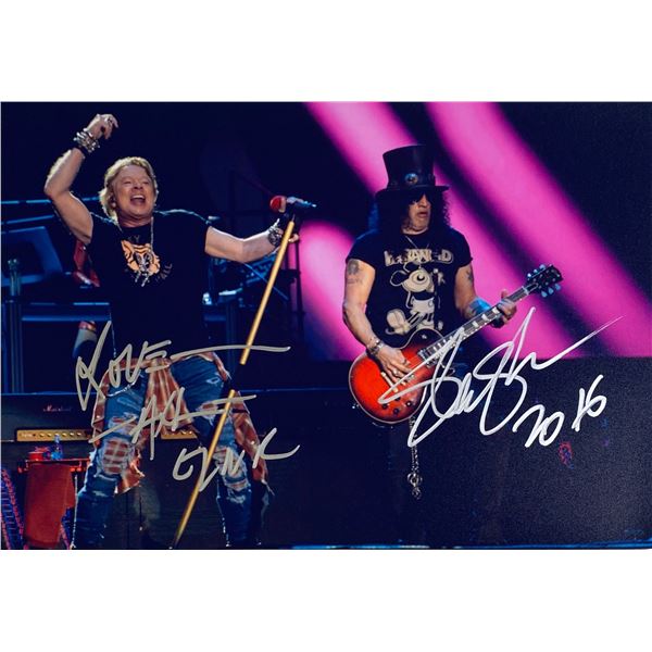 Autograph Signed  Guns N Roses Photo