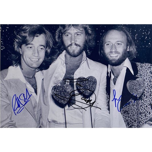 Autograph Signed  Bee Gees Photo