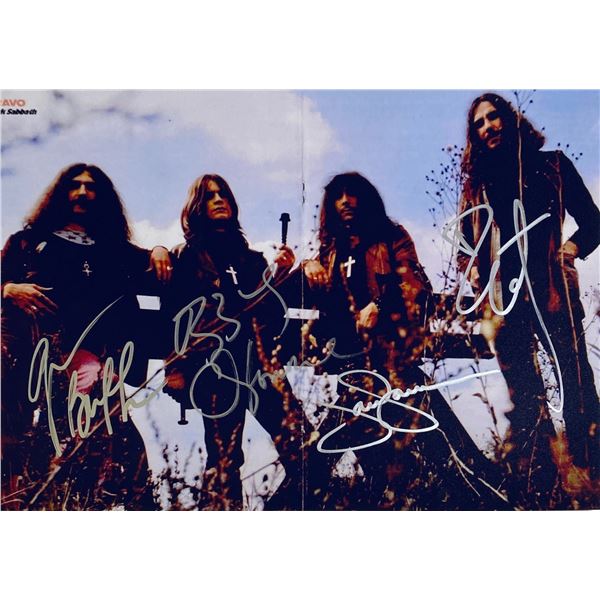 Autograph Signed  Black Sabbath Photo