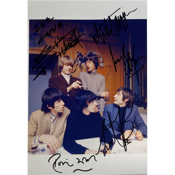 Autograph Signed  Rolling Stones Photo