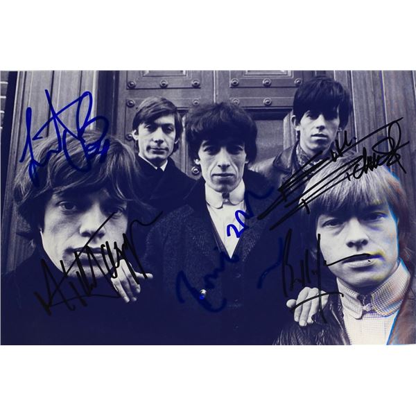 Autograph Signed  Rolling Stones Photo