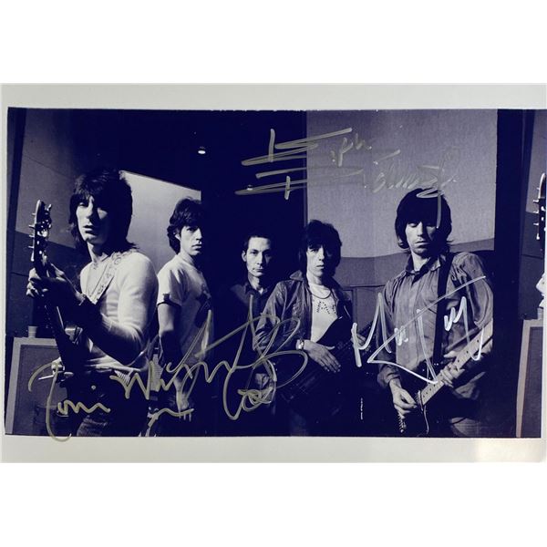 Autograph Signed  Rolling Stones Photo