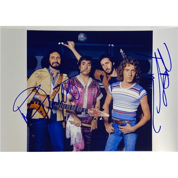 Autograph Signed  The Who Photo