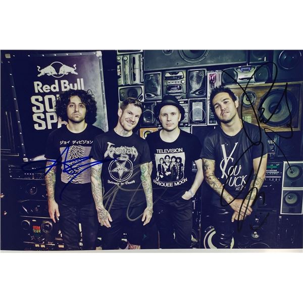 Autograph Signed  Fall Out Boy Photo