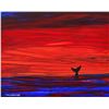 Image 2 : Wyland- Original Painting on Canvas "Sun Rise"