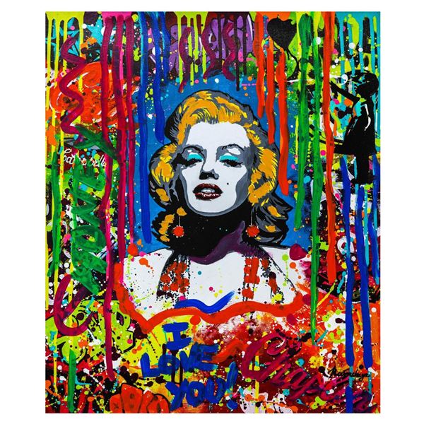 Nastya Rovenskaya- Mixed Media "Blonde Bombshell"