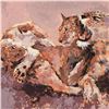 Image 3 : Mark King (1931-2014), "Lioness & Her Cubs" Limited Edition Serigraph, Numbered and Hand Signed with