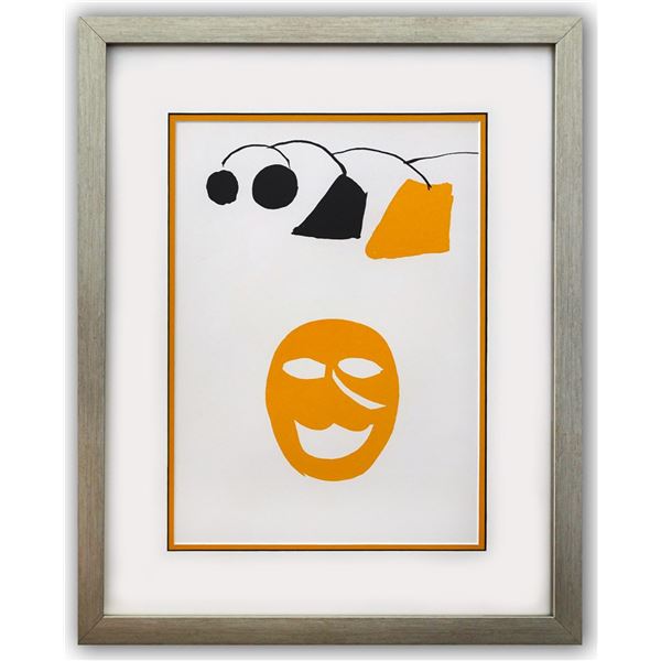 Alexander Calder- Lithograph "DLM221 - Masque jaune"