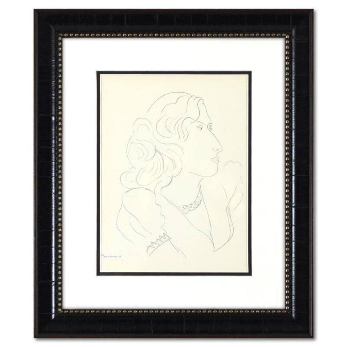 Pierre Henri Matisse (1869-1954), Framed Lithograph, Plate Signed with ...