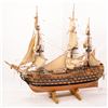 Image 1 : Military Three Mast Fully Rigged Wooden Model Ship