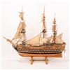 Image 2 : Military Three Mast Fully Rigged Wooden Model Ship