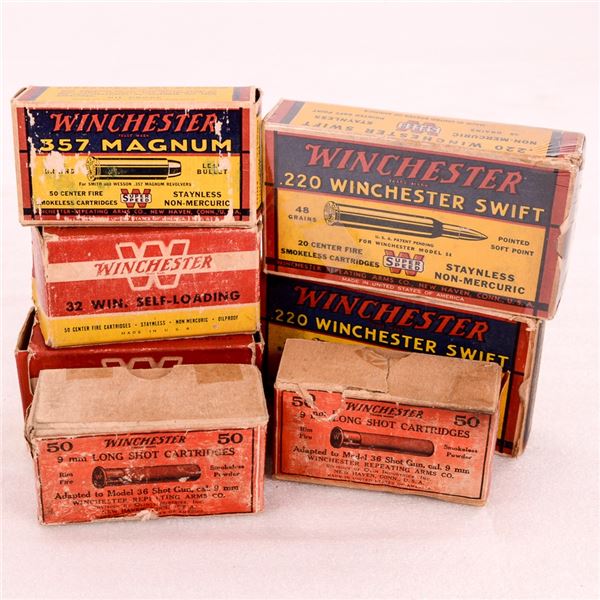 5 Boxes Winchester Assorted Ammo