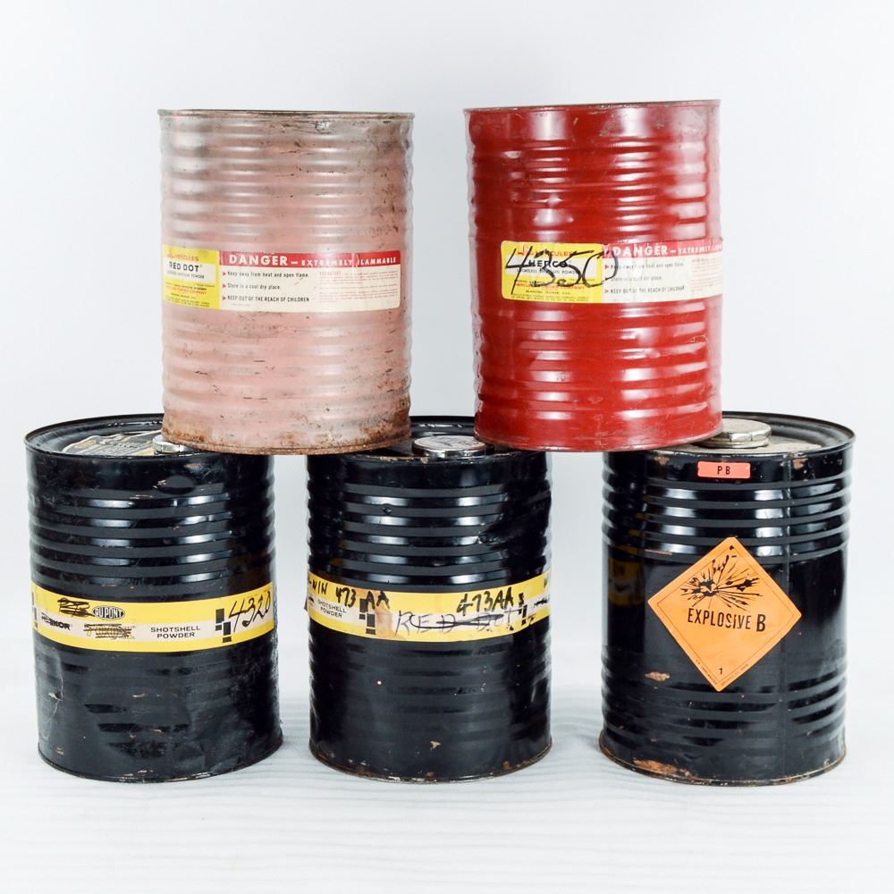 Gunpowder 12lb Cans Dupont, Hercules (5)