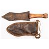 Image 2 : African Tribal Knife w/Cowrie Shells and Masks