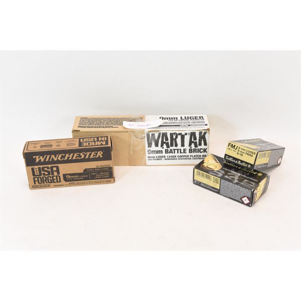 195 Rounds 9mm Ammunition